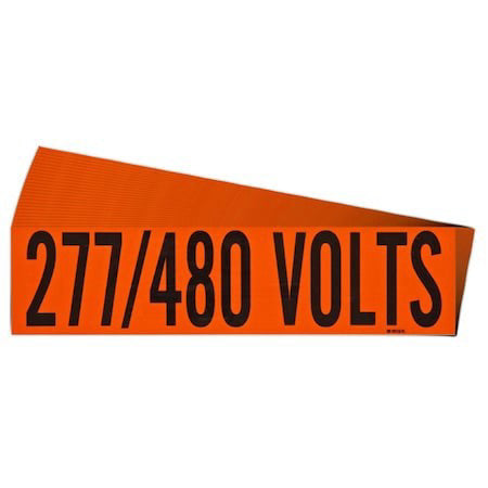Brady 152324 Conduit And Voltage Sign And Labels,Pk25