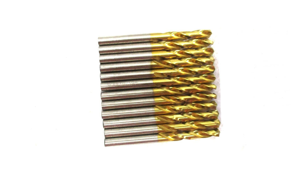 MADE IN USA 11/64 x 2-1/8 135° RH HSS Split Point Screw Machine Drill - 12 QTY