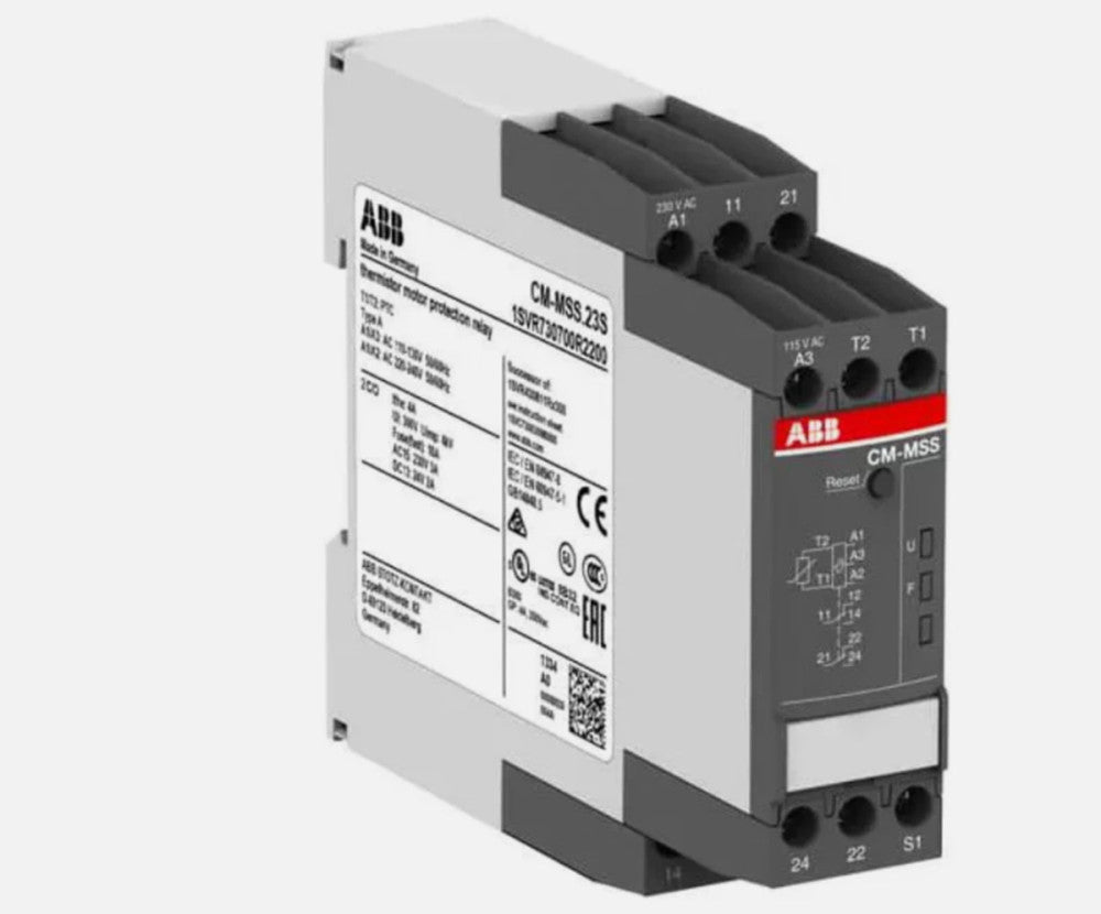 One Brand New ABB CM-MSS.23S Monitoring Relay 110–130VAC 220–240VAC
