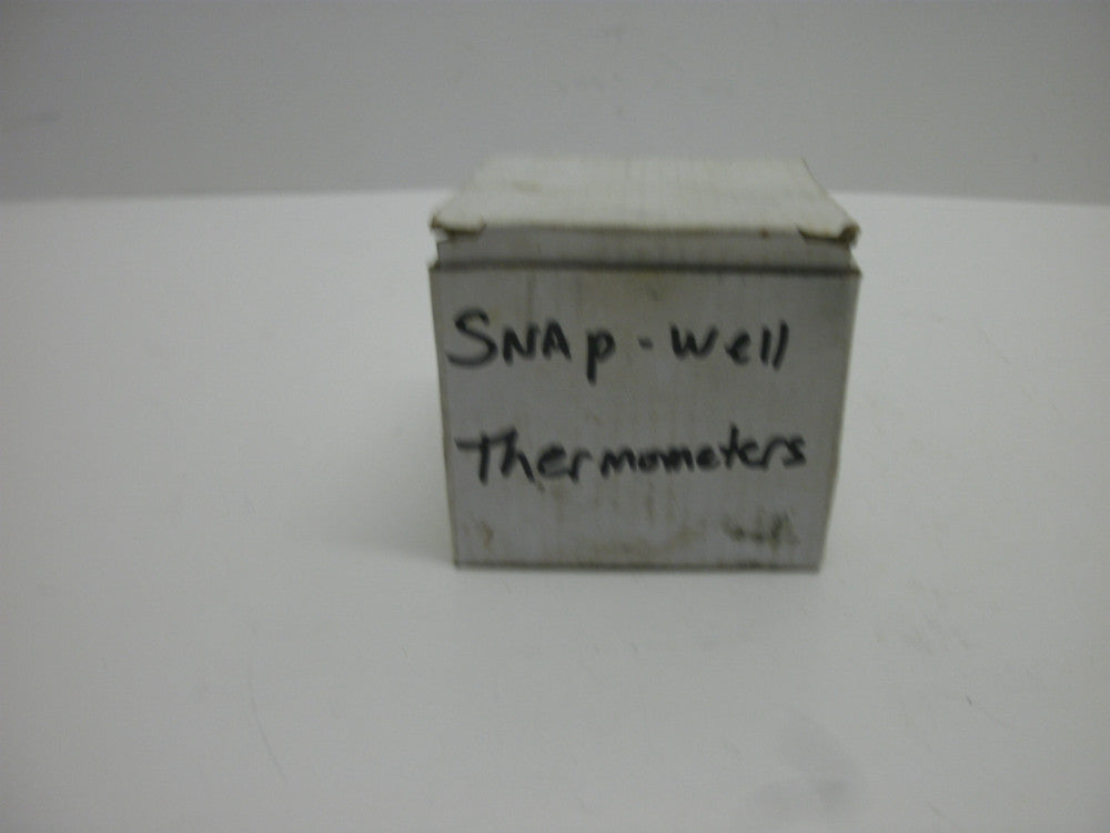 GENERIC SNAP WELL THERMOMETER 2-1/2" ROUND 0-120 C 32-248 F WELL LENGTH 1" NNB