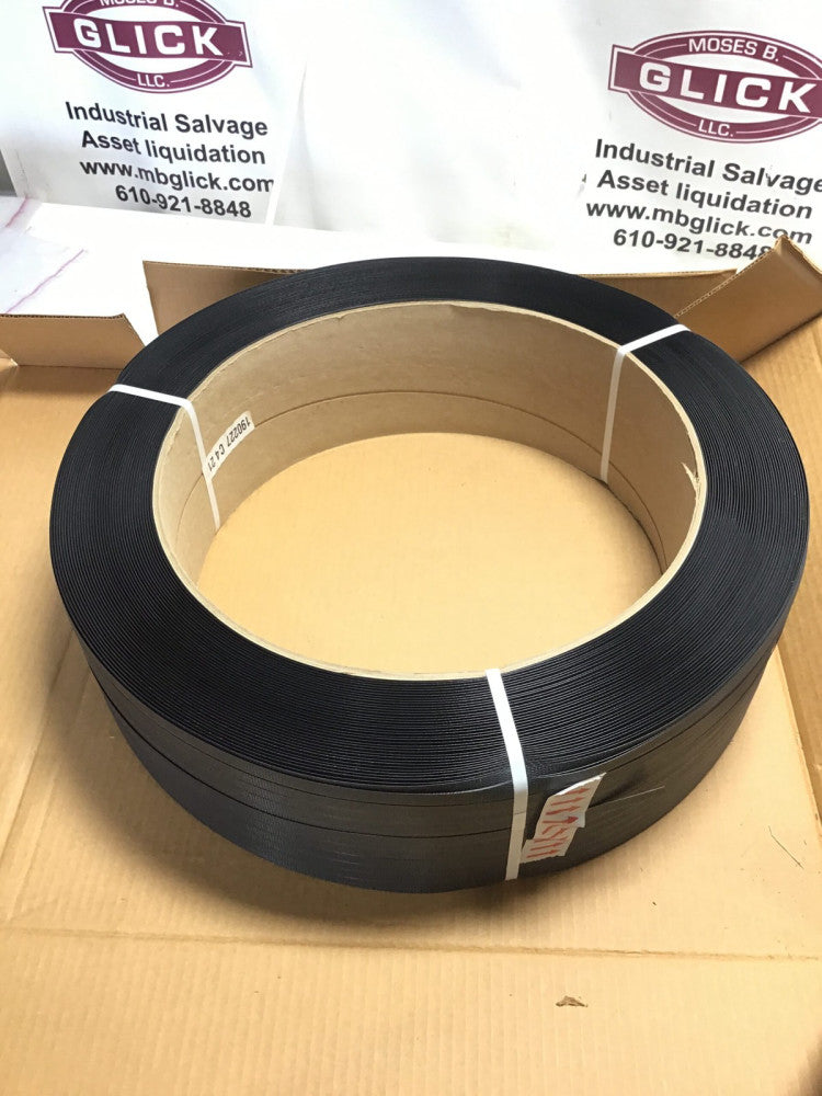 1/2" x 9000' Polypropylene Strapping 48H.40.0190 Black 16x6 Core HG 400