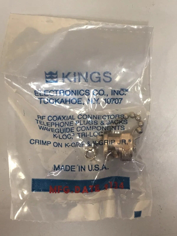 Kings Electronics BNC Dust Cover Connector 91836 NEW