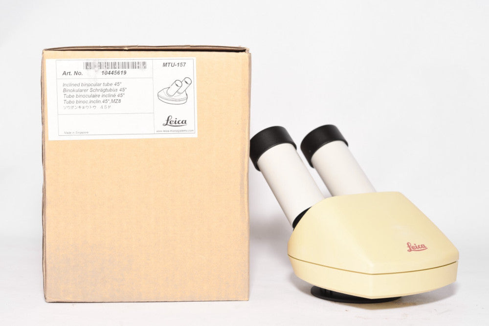 Leica MTU-157 10445619 Inclined Binocular Tube 45Deg NEW