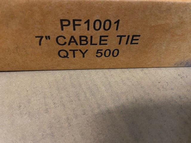 (500 PACK) 7 INCH ZIP TIES NYLON BLACK 50 LBS UV WEATHER RESISTANT WIRE CABLE