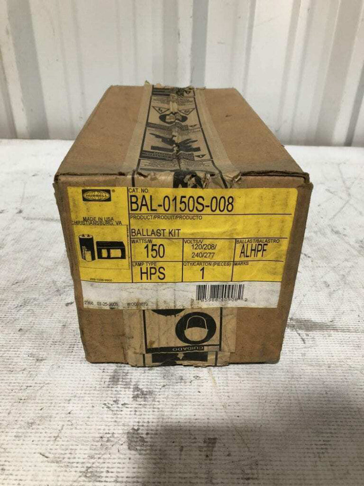 Hubbell BAL-0150S-008 HPS Lamp Ballast Kit 150W -NIB