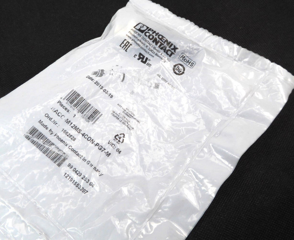 Phoenix Contact SACC-M12MS-4CON-PG7-M 4 Pin Male Connector NEW