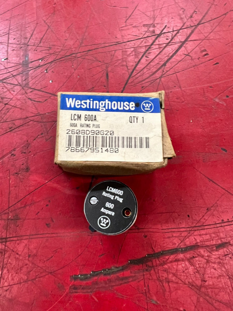 NEW IN BOX WESTINGHOUSE 2608D90G20 LCM 600 RATING PLUG LCM 600A