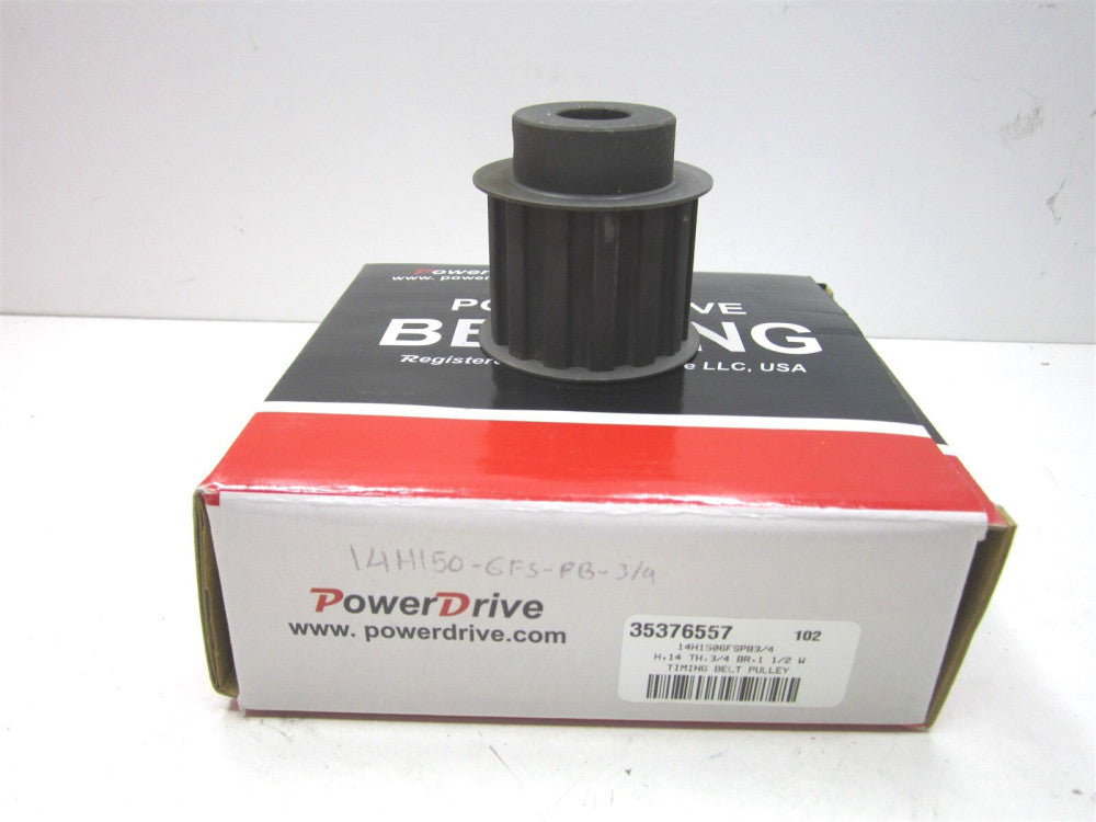 (14H1506FSPB3/4) 3/4" x 2.174" 14 Tooth Steel & Cast Iron Timing Belt Pulley