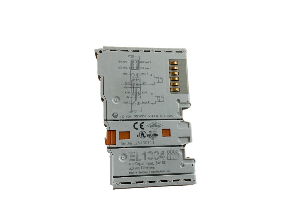 Beckhoff EL1004 EtherCAT 4-Channel Digital Input Terminal