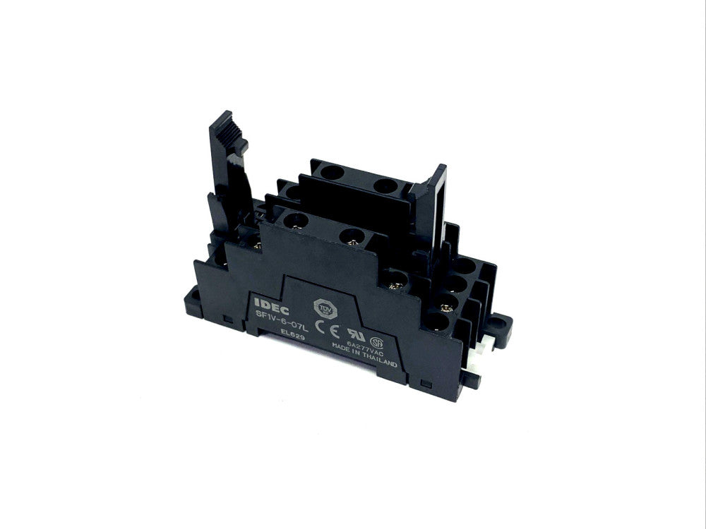 IDEC SF1V-6-07L Relay Socket/Base, DIN Mount 6Pole RF1V 6A 277VAC