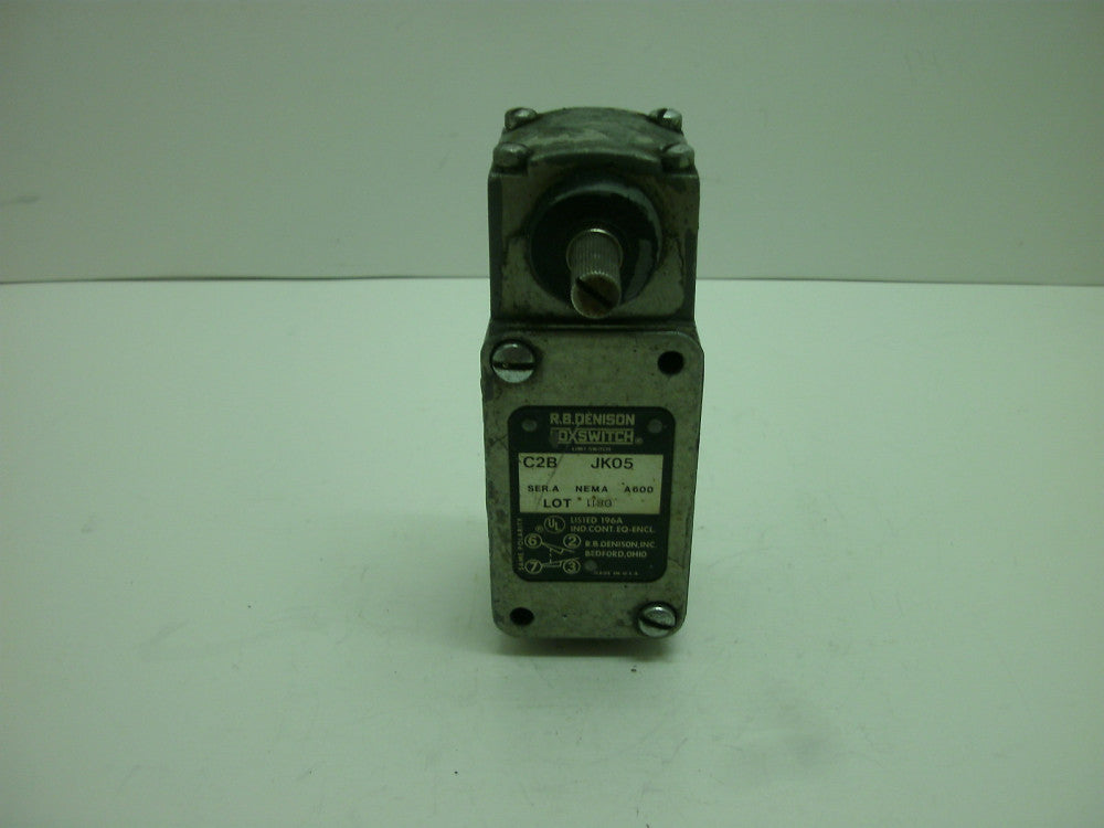 R.B.DENISON C2B JKO5 SERIES A LIMIT SWITCH NEMA A600 LOT 1180 196A