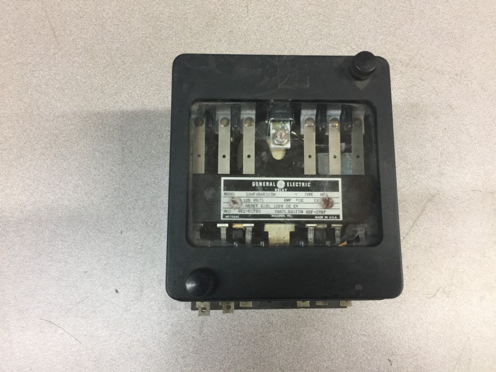USED GE 125VDC MULTI CONTACT AUXILIARY RELAY 12HFA54E187H