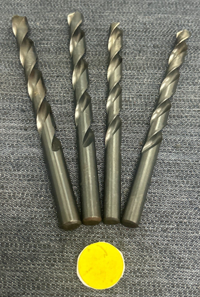 ASSORTED BRANDS & SIZES 2 FLUTE DRILL BIT LOT OF 4
