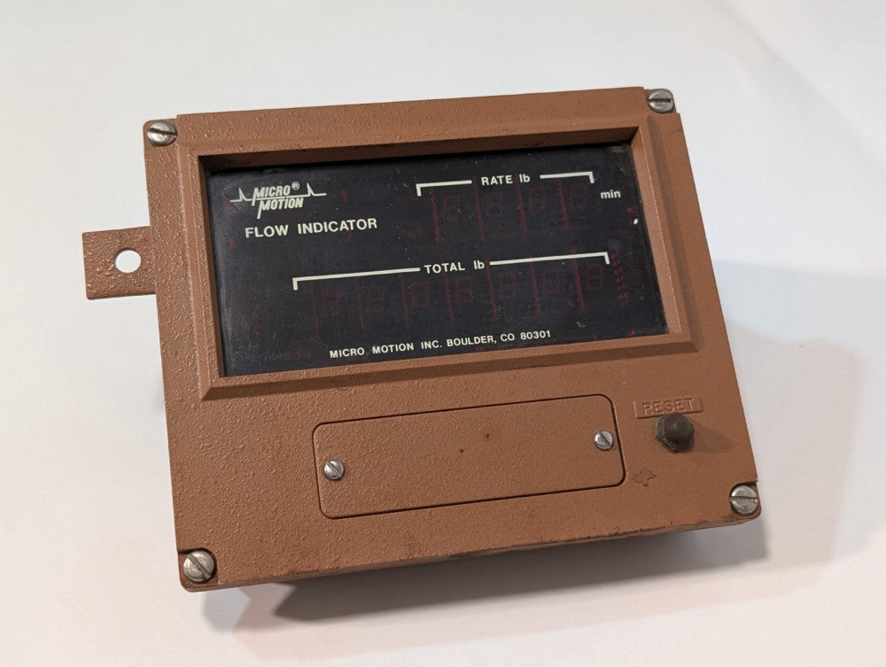 Micro Motion Inc. D10-RT Industrial Flow Indicator Meter, 115VAC, D10RT