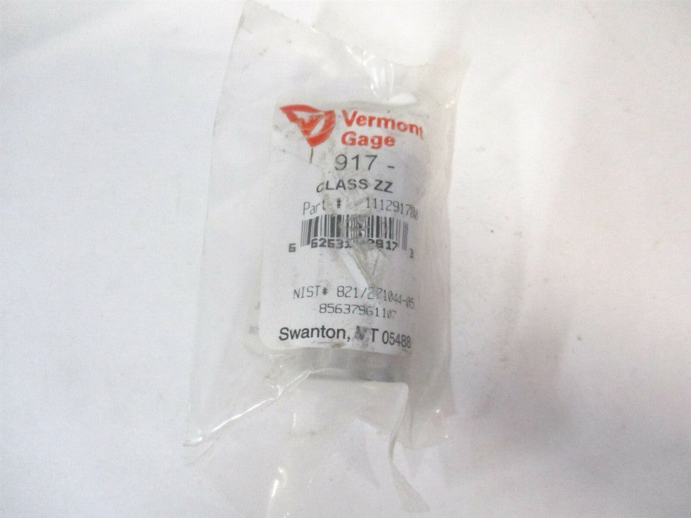 Vermont Gage (111291700) 0.917" Diam Class ZZ Minus Plug & Pin Gage