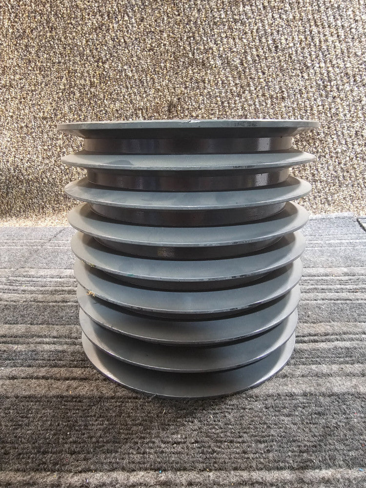Power Drive 8C85E TL14 8 SLOT 8-3/4-inch Dia. Cast Iron Sheave, Gray