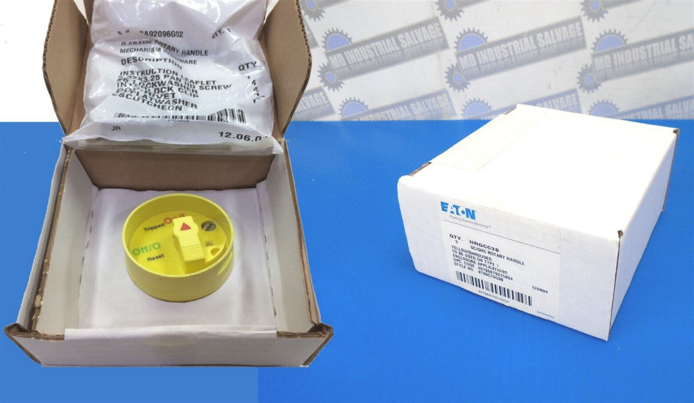 EATON - HRGCC3S - YELLOW SHROUDED ROTARY HANDLE FOR BREAKER SWITCH Type 1