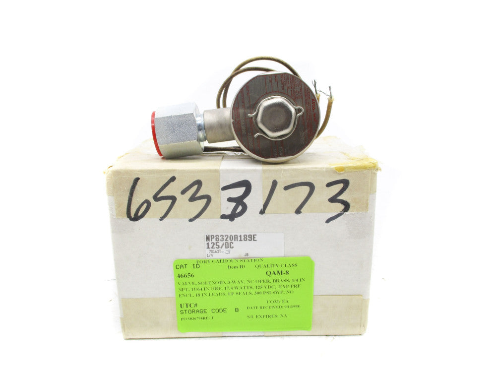 ASCO NP8320A189E 125VDC 300PSI 1/4" NSMP