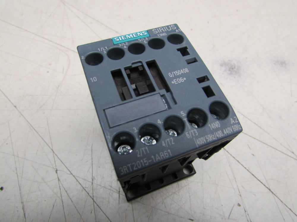 SIEMENS SIRIUS 3RT2015-1AR61 CONTACTOR 400-440V 20A 600V NICE TAKEOUT MAKE OFFER