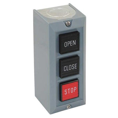 Dayton 20C797 Push Buttn Cntrl Station,Open/Close/Stop