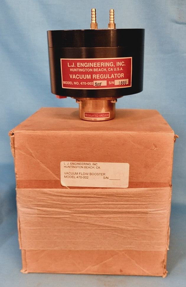 LJ ENGINEERING INC. VACUUM REGULATOR M/N: 470-002-SHF