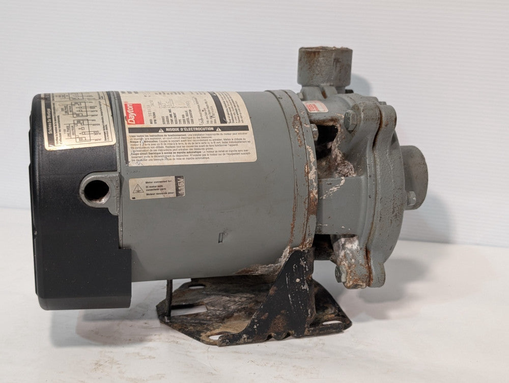 Dayton 9K861A Thermally Protected Automatic Pump Motor 135716, 1/2 HP, 3450 RPM