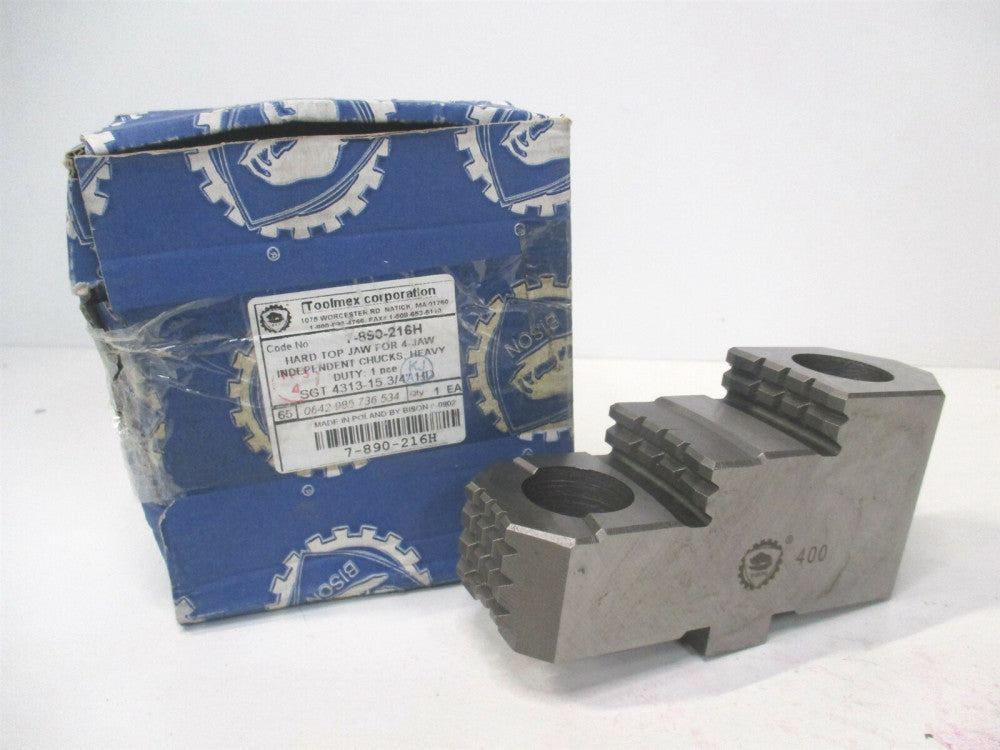 TMX (7-820-216H) Hard Top Jaw for 4" Independent Heavy Chuck Jaw