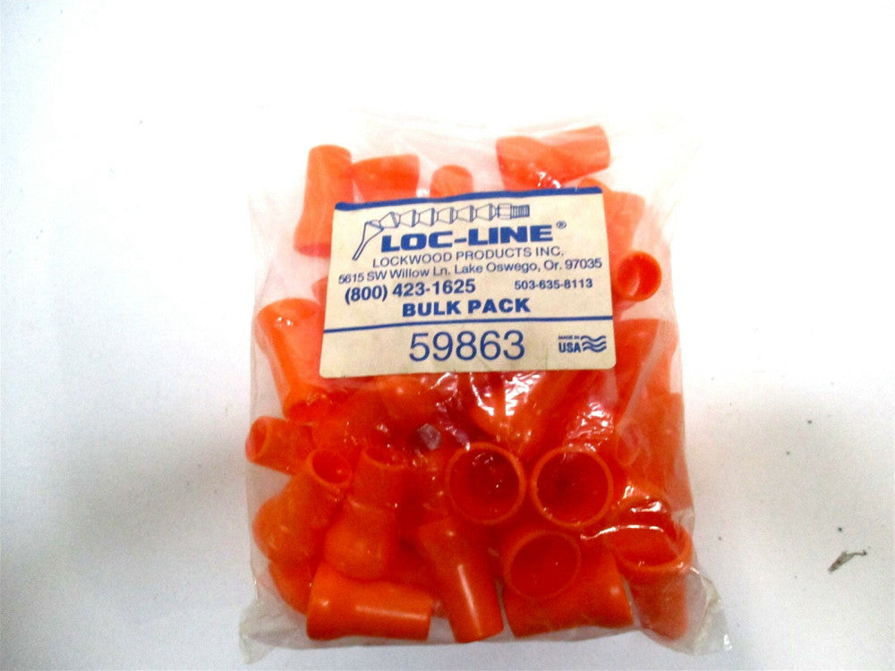 Loc-Line (59863) 1/2" Opening 20-30 Max PSI Acetal Copolymer Round Nozzle - 50PK