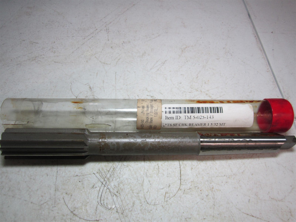 TMX (5-025-143) ARCb 1-5/32 Diam HSS 12 Flute Straight Flute Chuck Reamer