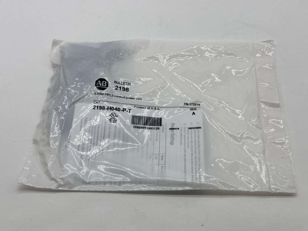 Allen-Bradley 2198-H040-P-T SER.A 2 Control Power Connector
