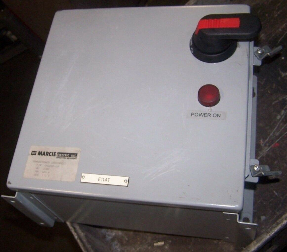 MARCIE ELECTRIC GN2000-LR CONTROL TRANSFORMER DISCONNECT 2000 VA 460 TO 115 V