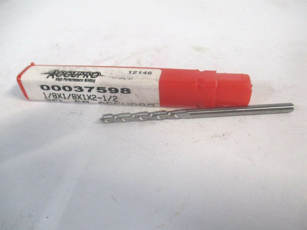 (12186850) 1/8" x 1" x 1/8" x 2-1/2" OAL 2 Flute Solid Carbide Square End Mill