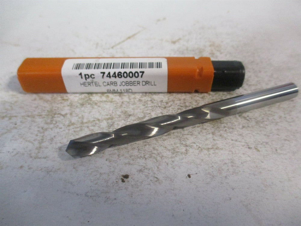 (74460007) 6mm x 2" x 3-1/4" OAL 118° Solid Carbide Tapered Jobber Drill