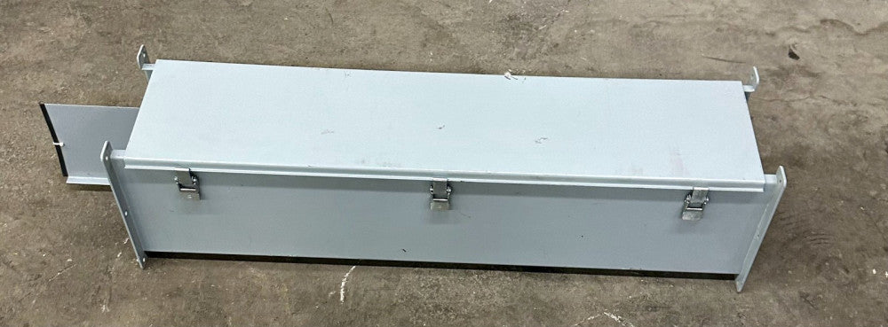 HOFFMAN F88L36 STRAIGHT SECTION HINGED COVER TYPE 12 8X8X36 GRAY STEEL