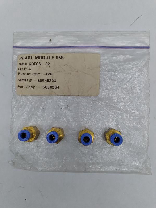 NEW KQF06-02 Straight Pneumatic Connector Lot of 4