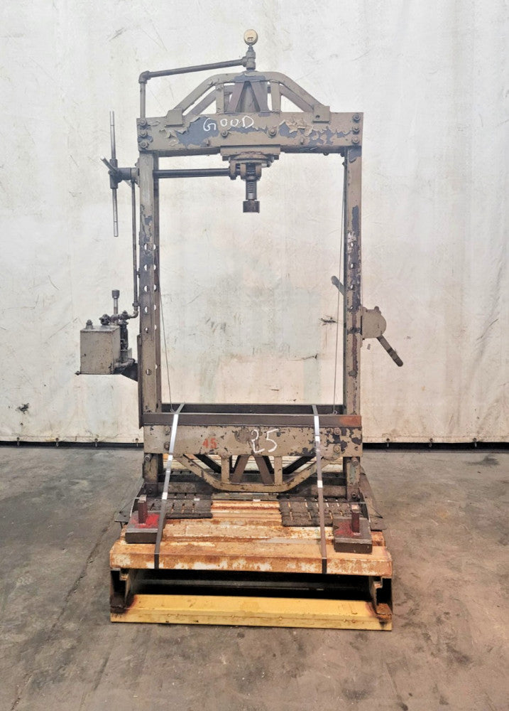 K.R. WILSON 1944 HAND OPERATED HYDRAULIC PRESS MODEL 37G, 60 TON CAPACITY, 2026