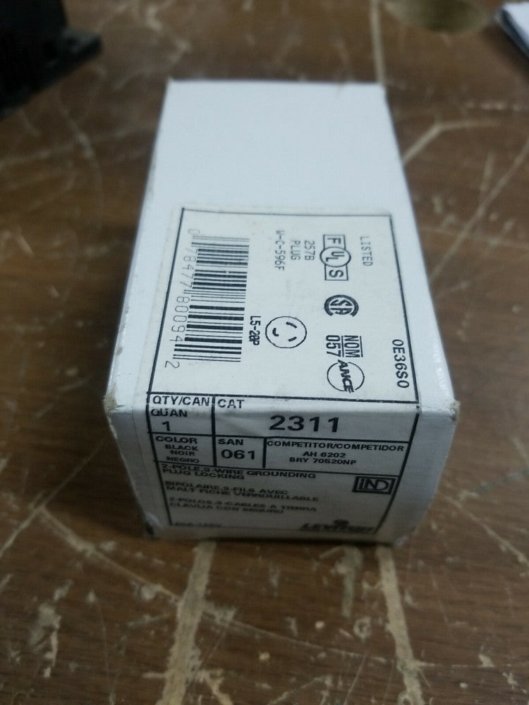 Leviton 061-2311 20 Amp 3w ,2p Nema L5-20p Locking Plug