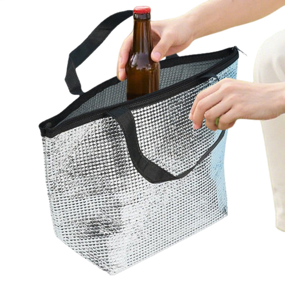 Insulated Food Bag Aluminum Foil Cooler Pack Waterproof Insulated Aluminum Bag