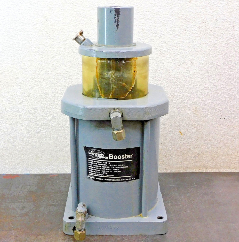 Jergens 61710 Standard Pneu-Oil Booster 15:1 Ratio 1875 PSI