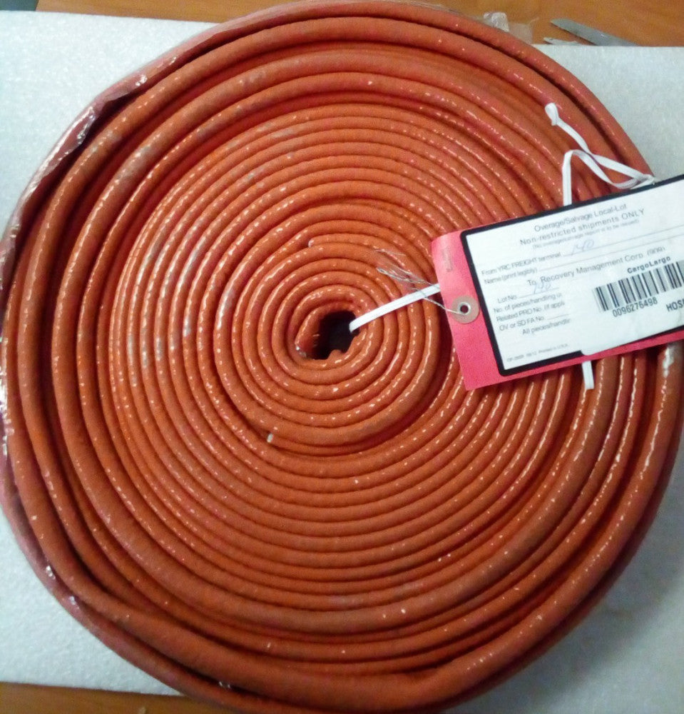 1 Orange 1 3/4" x 25' Mil-Spec Hose (Brass 1 1/2" NPSH Couplings)