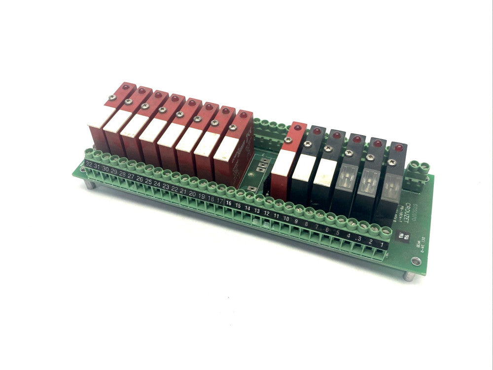 Crouzet PB-16C4-T I/O Module Board 57-461 Rev B w/ Modules C40AC & C40DC