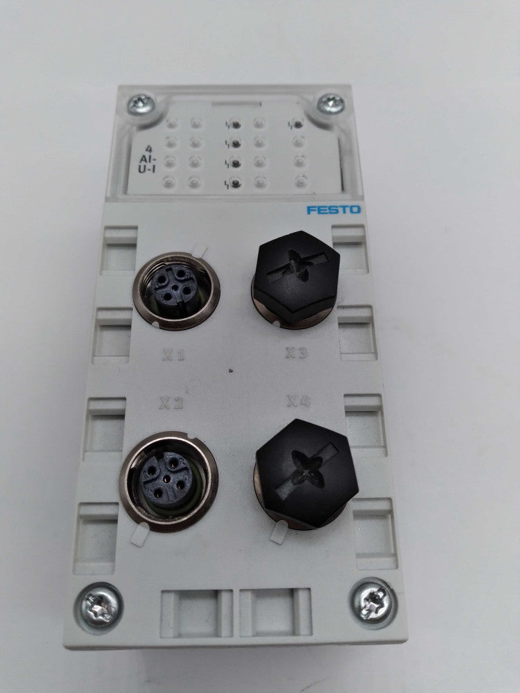 FESTO CPX-AB-4-M12X2-5POL-R CONNECTION BLOCK (541254) W/Interlinking block
