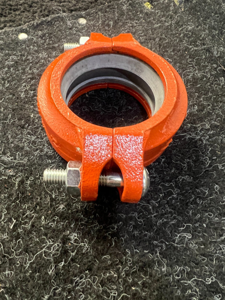 (QTY 11) GemLock 400-210-00100 Grooved Rigid Coupling Fig 5-2-1/2" Orange