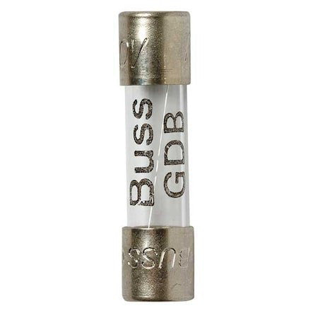 Eaton Bussmann Gdb-80Ma Glass Fuse, Fast-Acting, 80Ma, 250V Ac, 35A At 250V Ac,