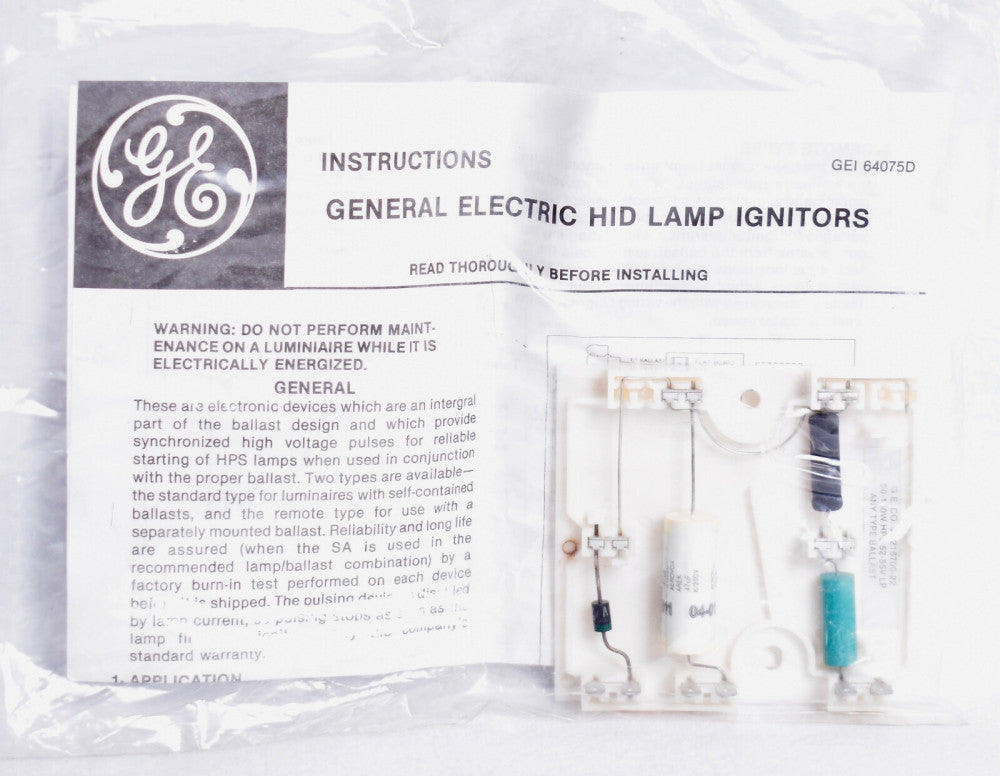GE General Electric HID Lamp Ignitor 35-216700-22