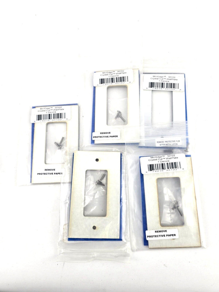 5pcs Lot MirrEdge 30102 Crystal Cut Mirror Finish Wall Plate Single Decora