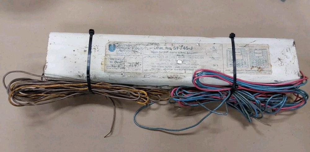 Universal 51-745-J High Output Rapid Start Ballast, 120V, 60Hz