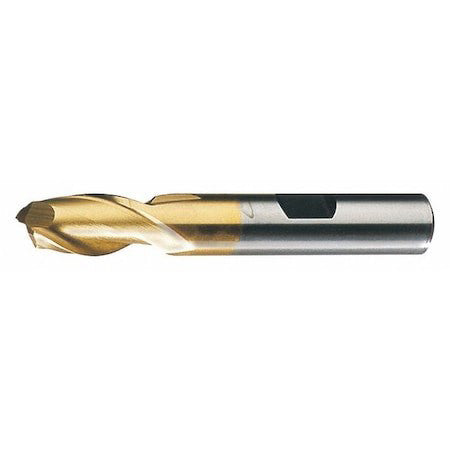 Cleveland C39080 2-Flute Hss Square Single End Mill Cleveland Hg-2-Tn Tin