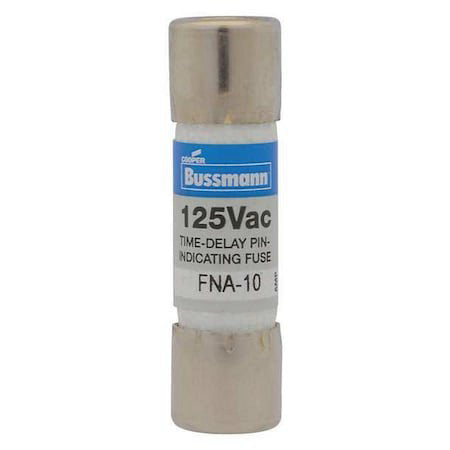 Eaton Bussmann Fna-1-1/8 Midget Fuse, Time-Delay, 1.125A, 250V Ac, Indicating,