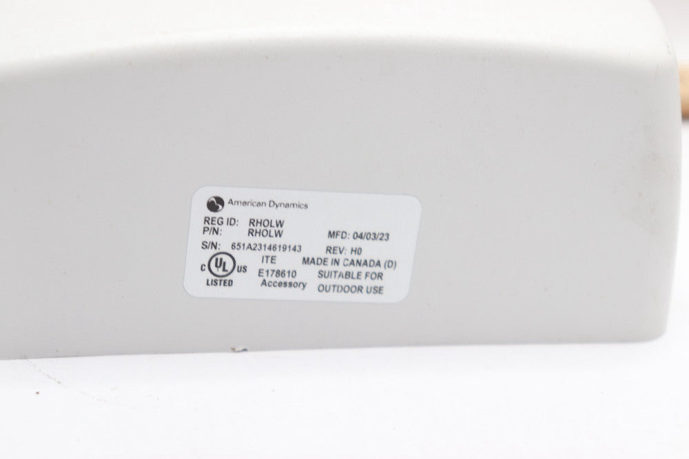 American Dynamics Illustra Dome Wall Camera Mount White RHOLW - Incomplete